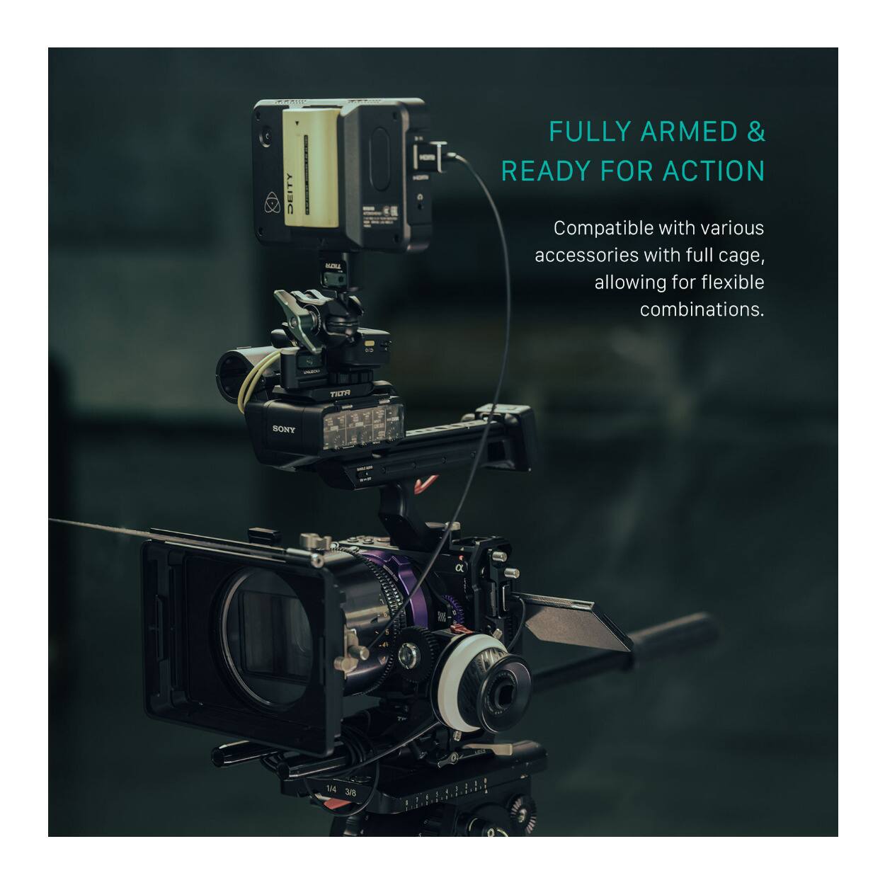 FULLY ARMED & READY FOR ACTION

Compatible with various accessories with full cage, allowing for flexible combinations.