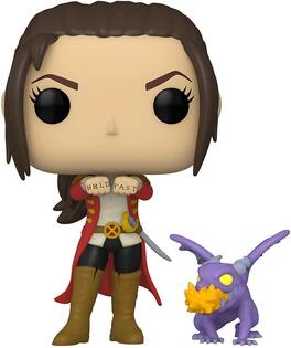 Marvel Funko POP Vinyl Figure | Kate Pryde with Lockheed - Blue