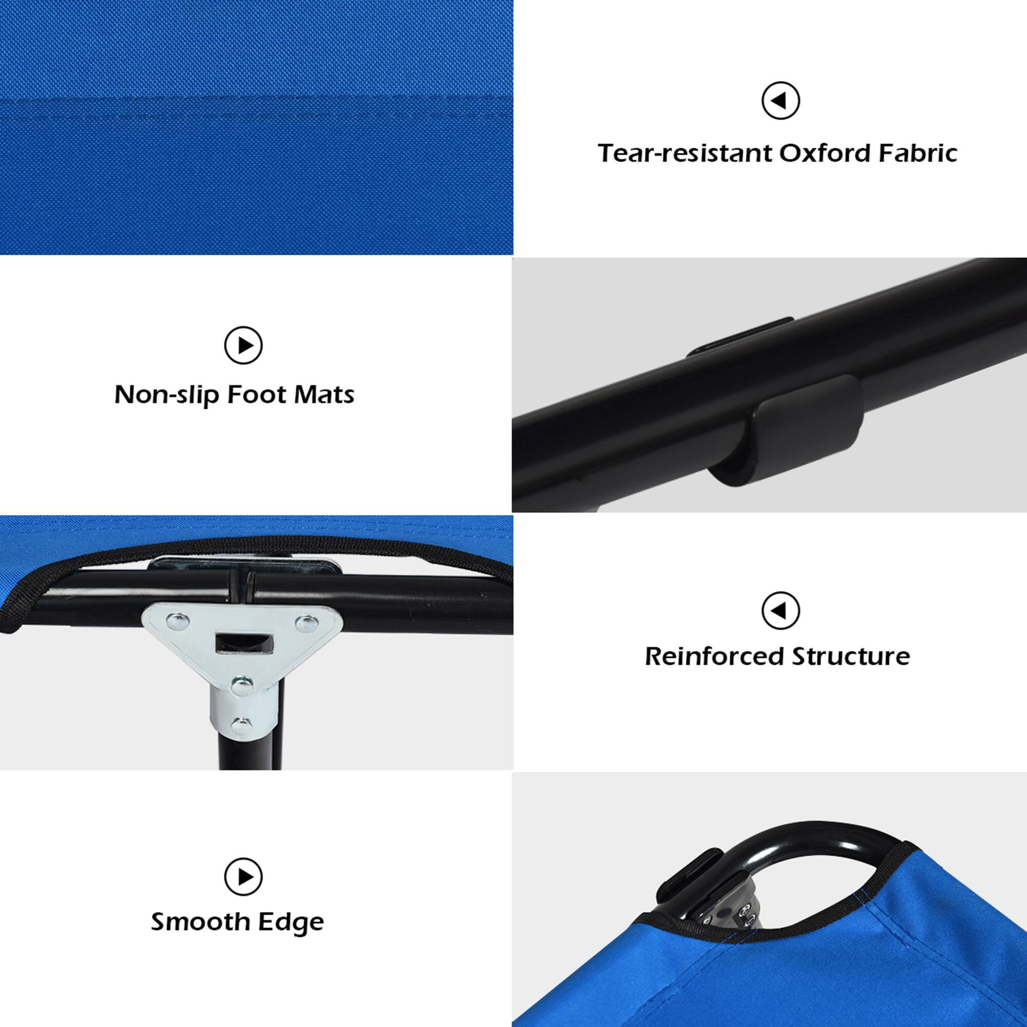 - Tear-resistant Oxford Fabric
- Non-slip Foot Mats
- Smooth Edge
- Reinforced Structure