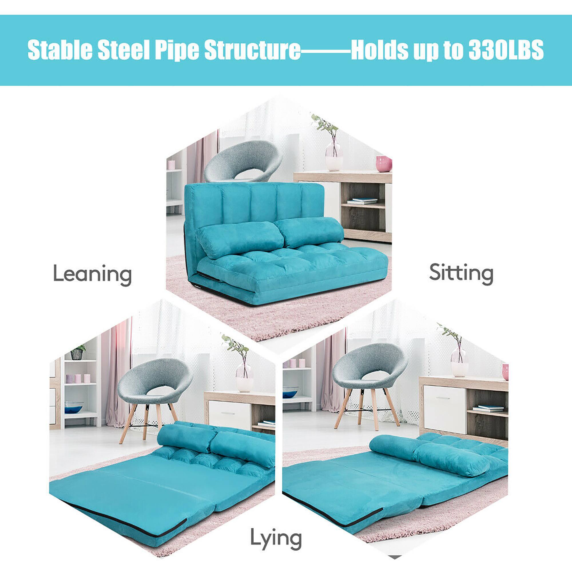 Stable Steel Pipe Structure  
Holds up to 330LBS  

Leaning  
Sitting  
Lying