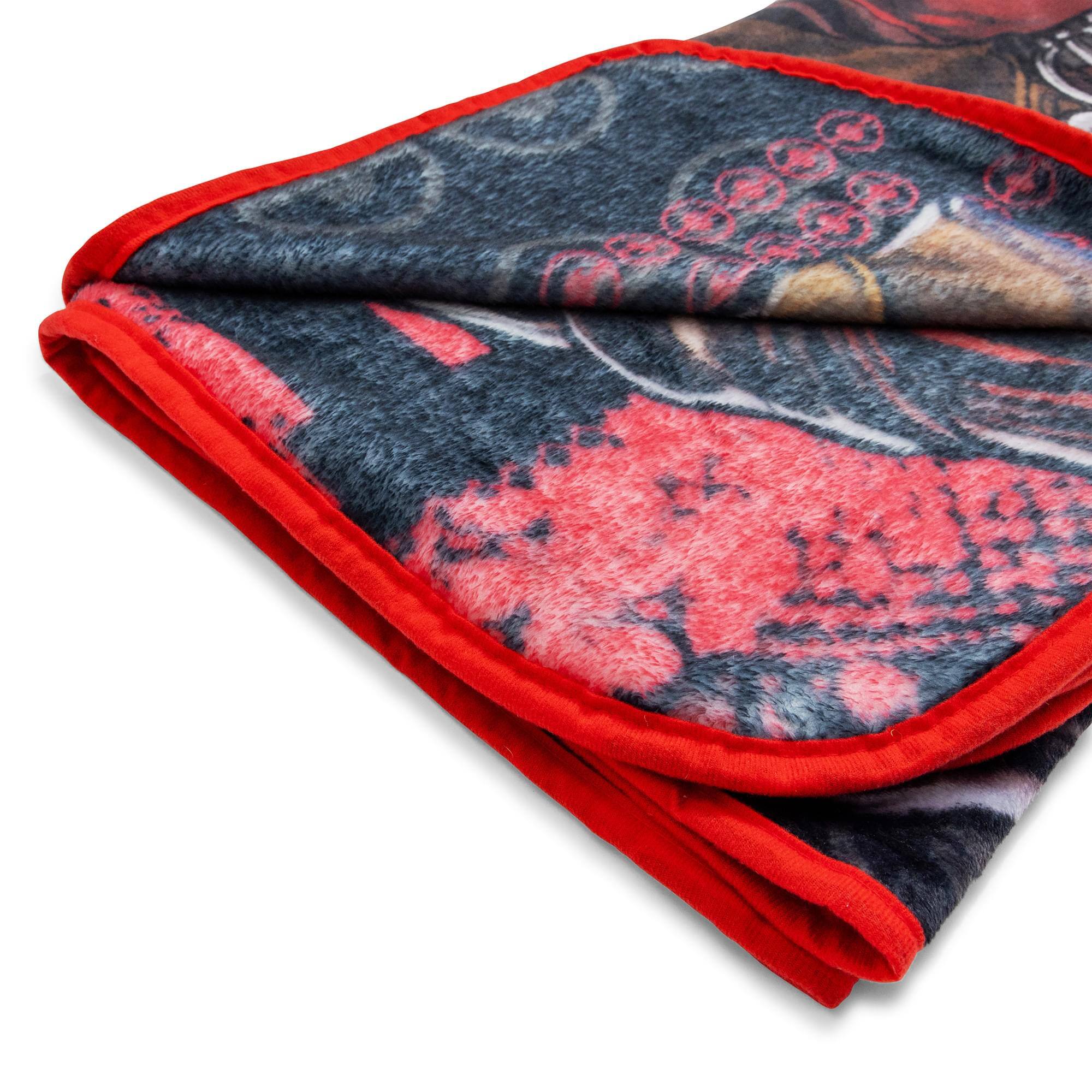 Alt View 10. Marvel - Marvel Comics Deadpool Batons Raschel Throw Blanket | 50 x 60 Inches - Red.