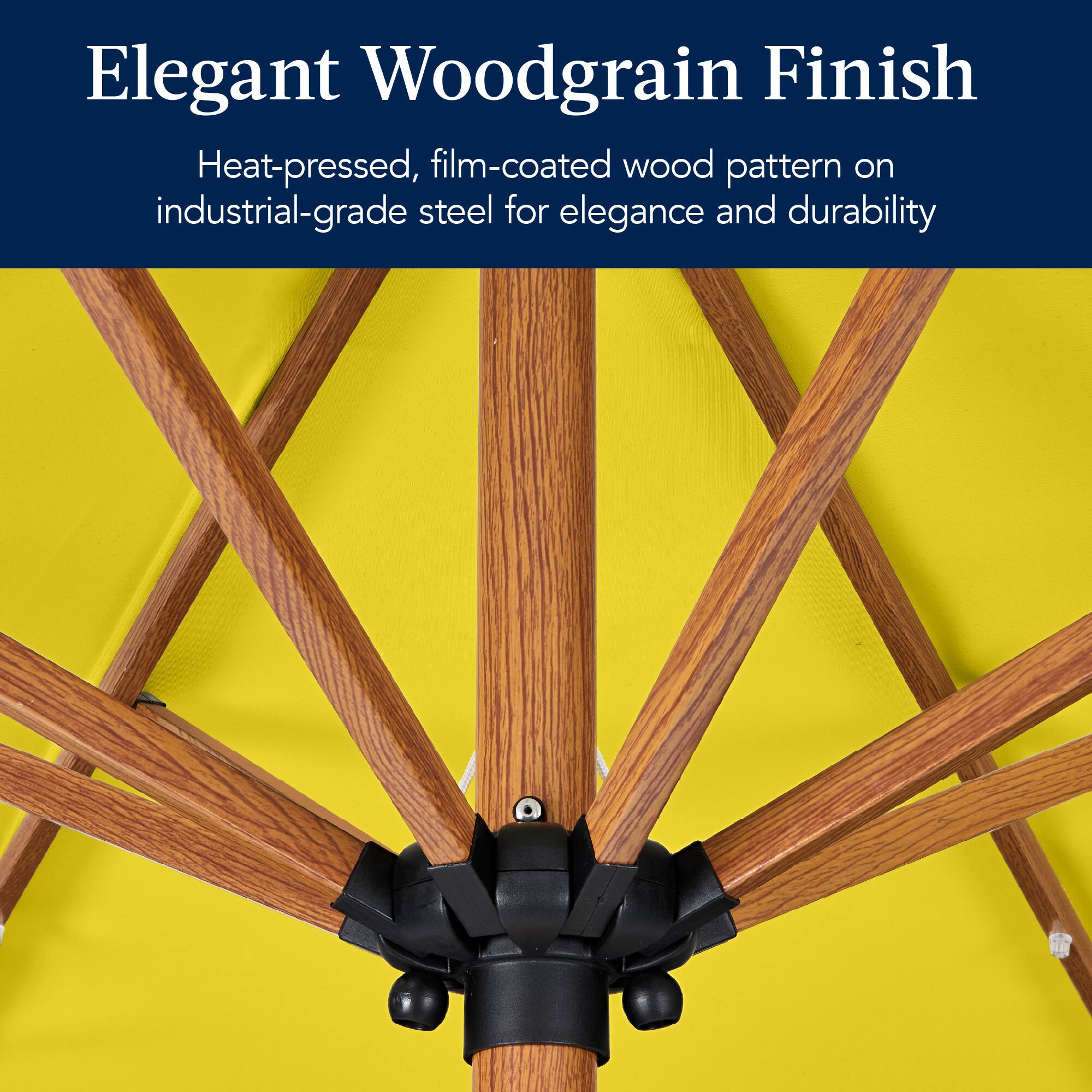 Elegant Woodgrain Finish

Heat-pressed, film-coated wood pattern on industrial-grade steel for elegance and durability.