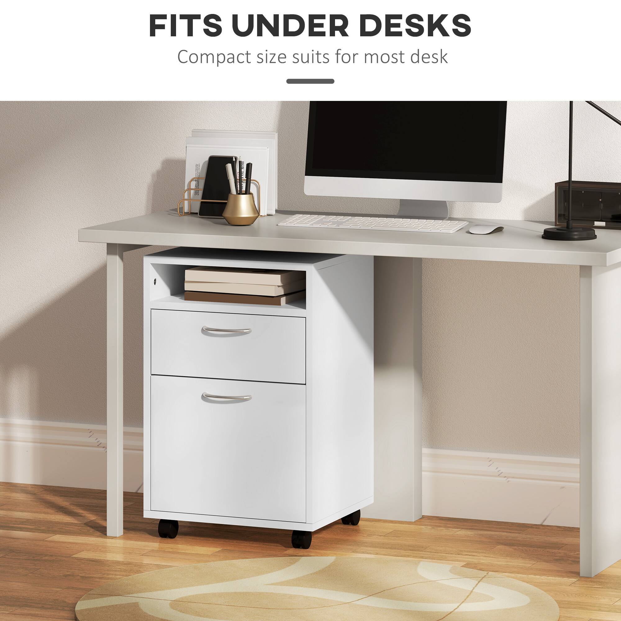 FITS UNDER DESKS
Compact size suits for most desk
