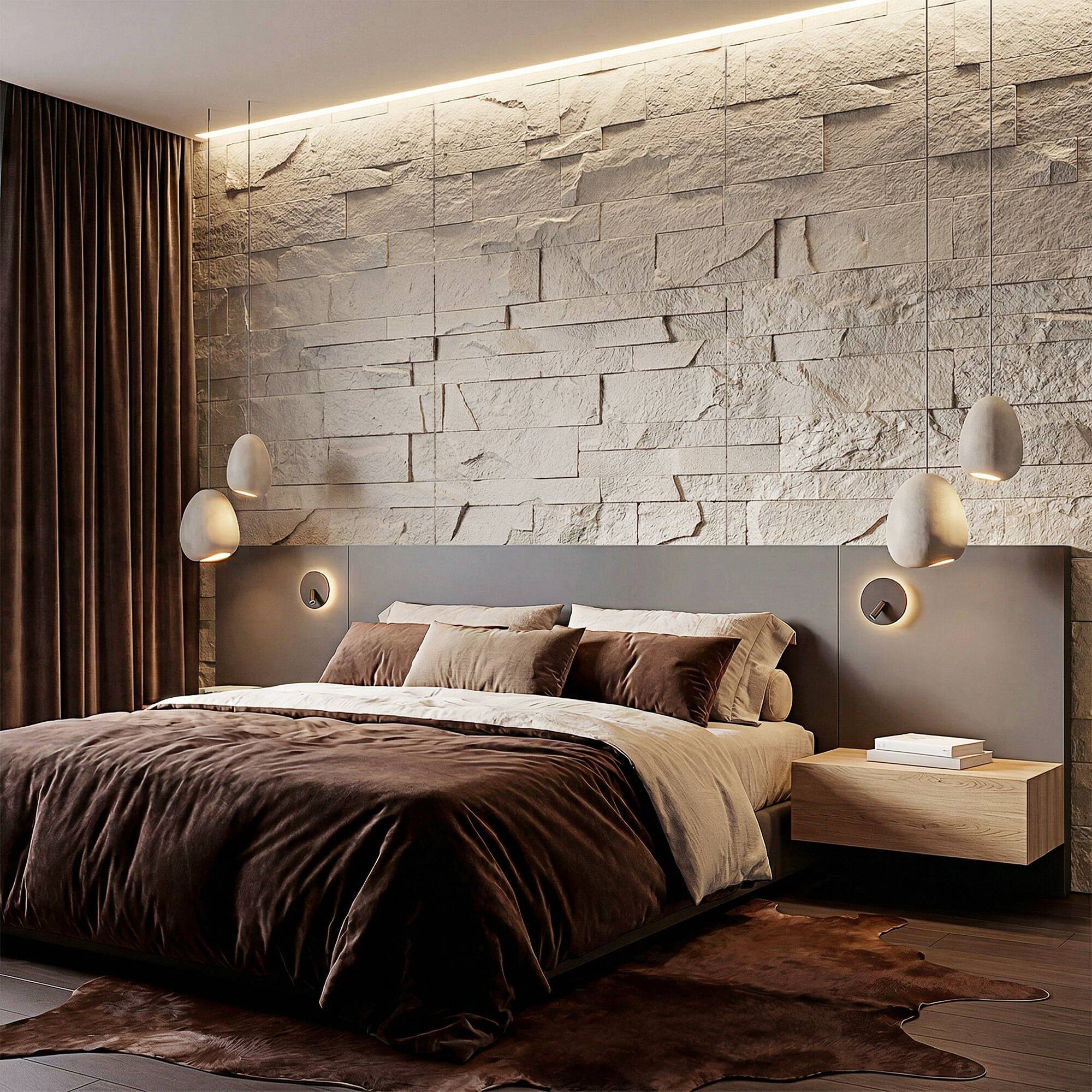 Alt View 1. Homcom - 3D Faux Stone Wall Panels, Lightweight Polyurethane Panels for Interior and Exterior Accent Walls - Light Gray.
