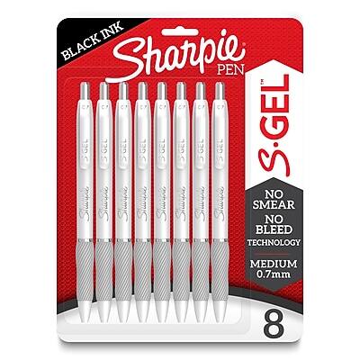 BLACK INK  
Sharpie PEN  
S.GEL  

NO SMEAR  
NO BLEED  
TECHNOLOGY  

MEDIUM  
0.7mm  

8