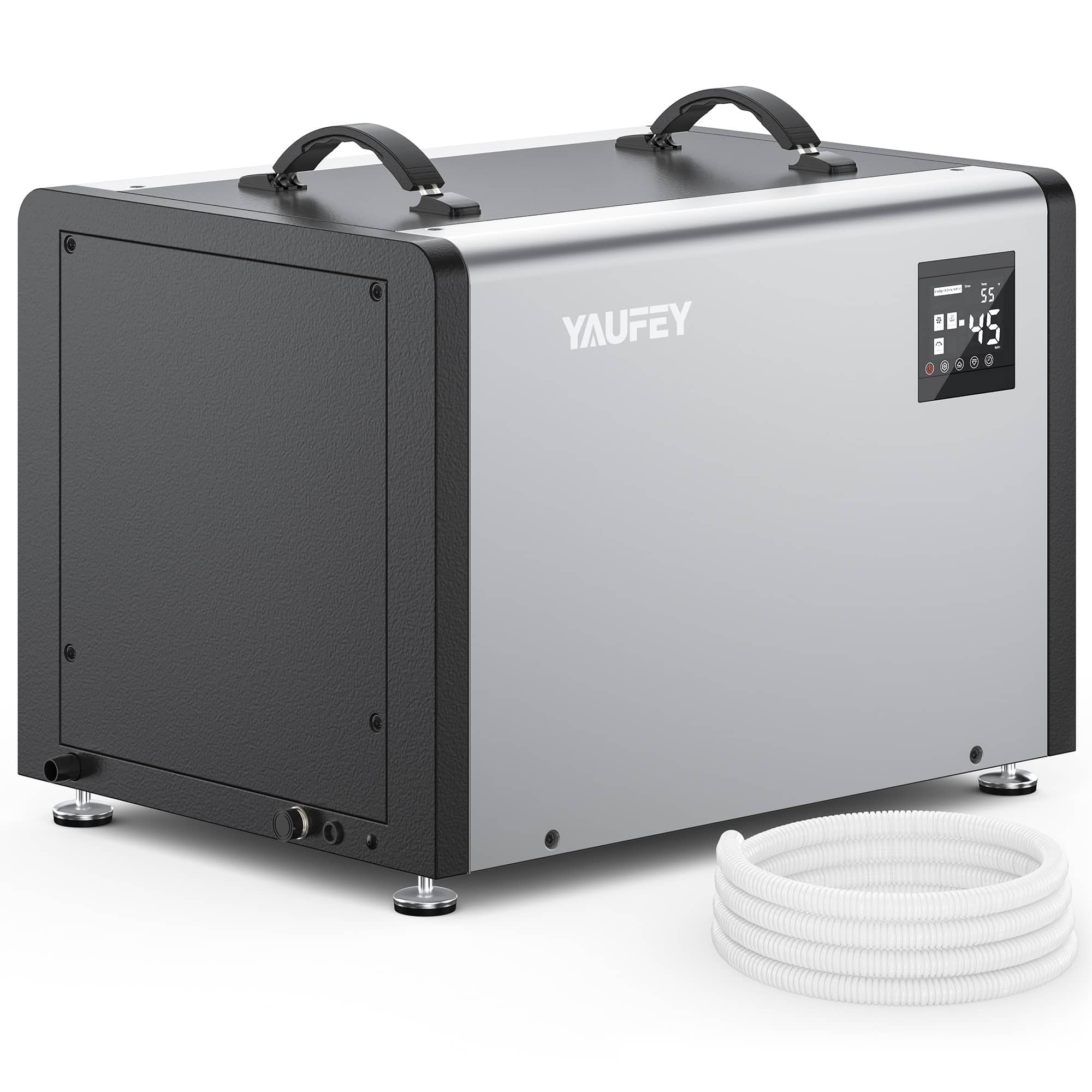 Yaufey - 125 Pints Commercial Dehumidifier up to 6,500 Sq. Ft. for Crawl space - Iron