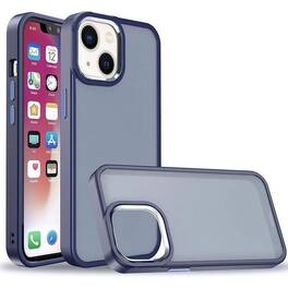 Entronix - Translucent Frosted Matte Case for iPhone 14 Plus - Navy Blue