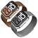 Front. Vena - 2 Pack For Apple Watch Band Series 10 42mm, Stainless Steel Watch Band Series 11 41mm 9/8/7 iWatch 40mm Silver+Rose Gold - Multi.