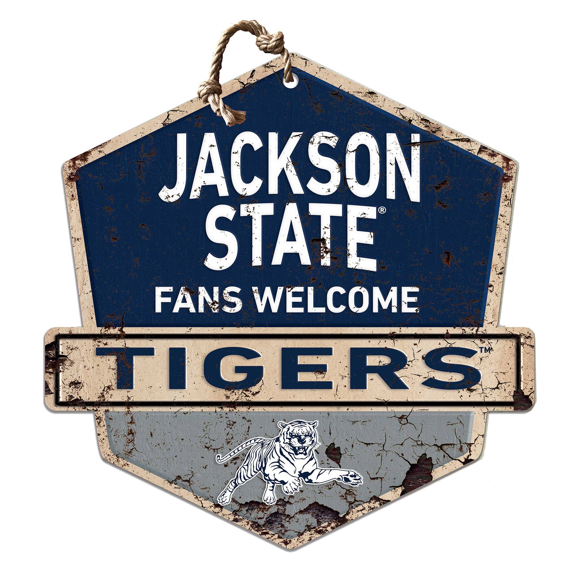 Jackson State Tigers Fans Welcome Sign