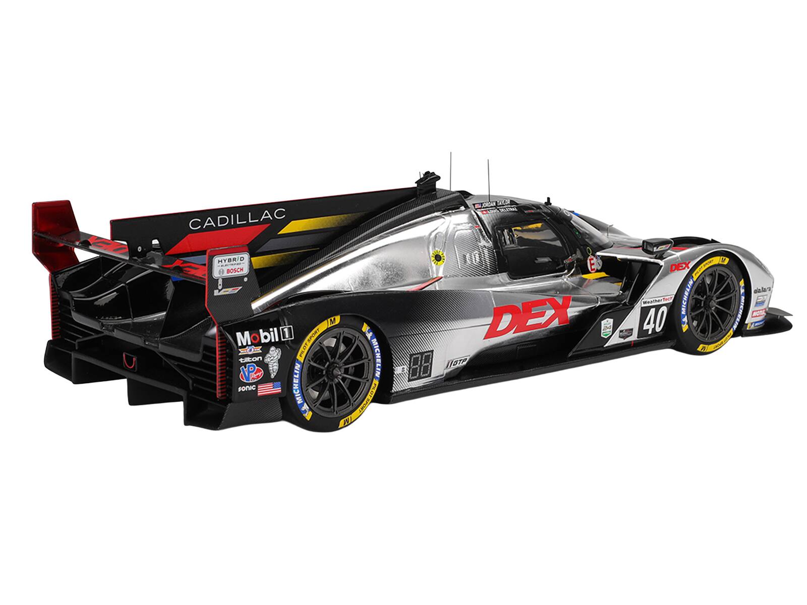 CADILLAC - JORCAN TOR Visan MLME HYBRID .- 1 BOSCH M Mobil 1 F COE PLOTSPORT MICHELIN ton V sonic MICHELIN POrIA WL E DEX 88 BTA P M DEX ACRE ealas wassher fauk MICHELIN