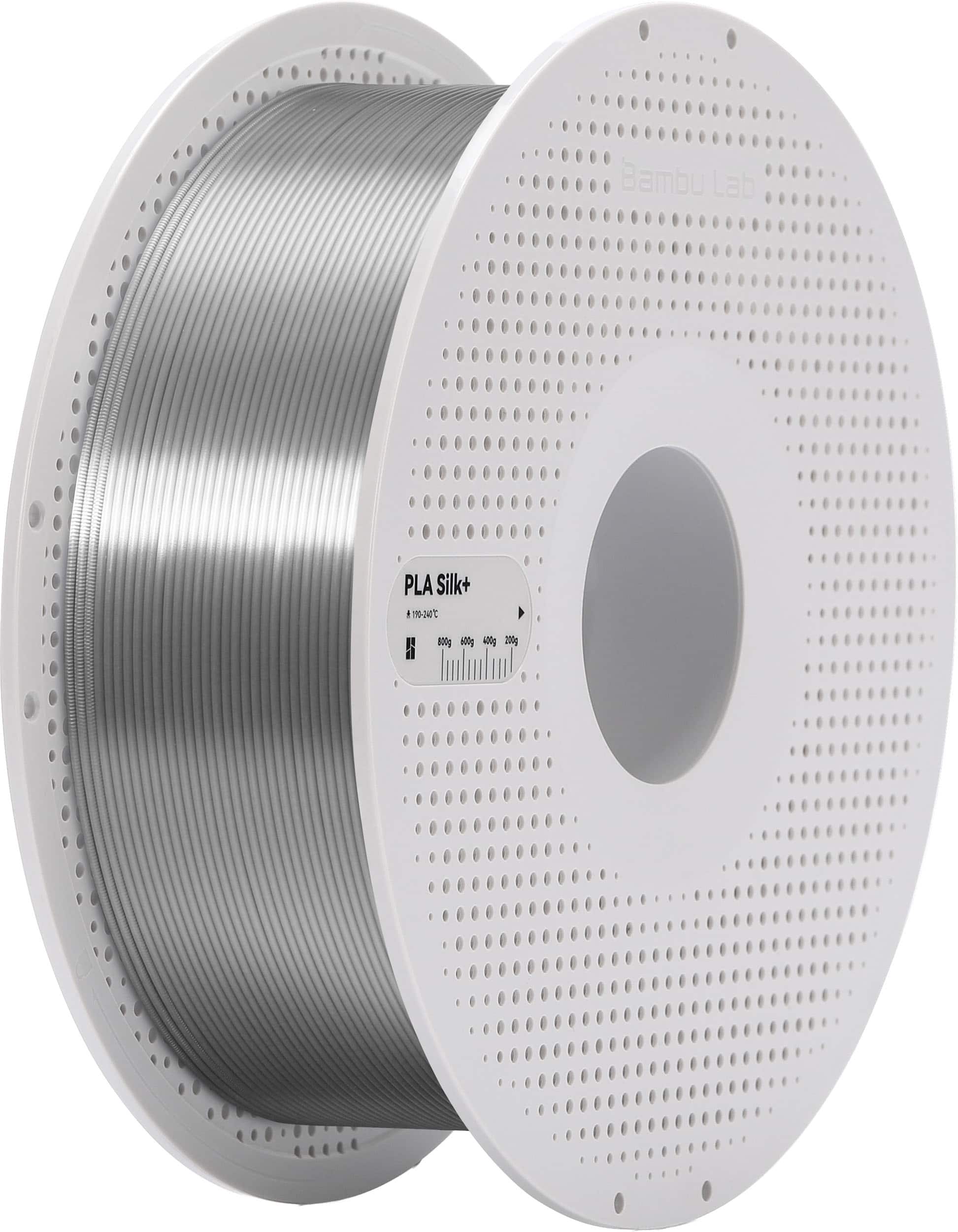 Bambu Lab - 1.75mm PLA Silk+ Filament - Silver