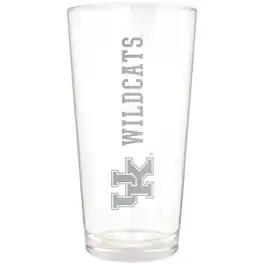 Great American Products - Kentucky Wildcats Etched 16oz. Vertical Rally Cry Pint Glass - Multicolor