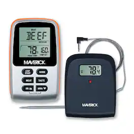 Maverick - Wireless Remote Cooking Thermometer - Silver/Black/Orange