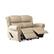 Angle. ProLounger - Di'Onna Rolled Arm Distressed Faux Leather 2 Seat Wall Hugger Recliner Loveseat - Latte Tan.
