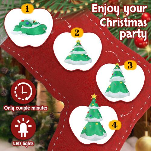 1. Enjoy your Christmas party

2. Only couple minutes

3. LED lights