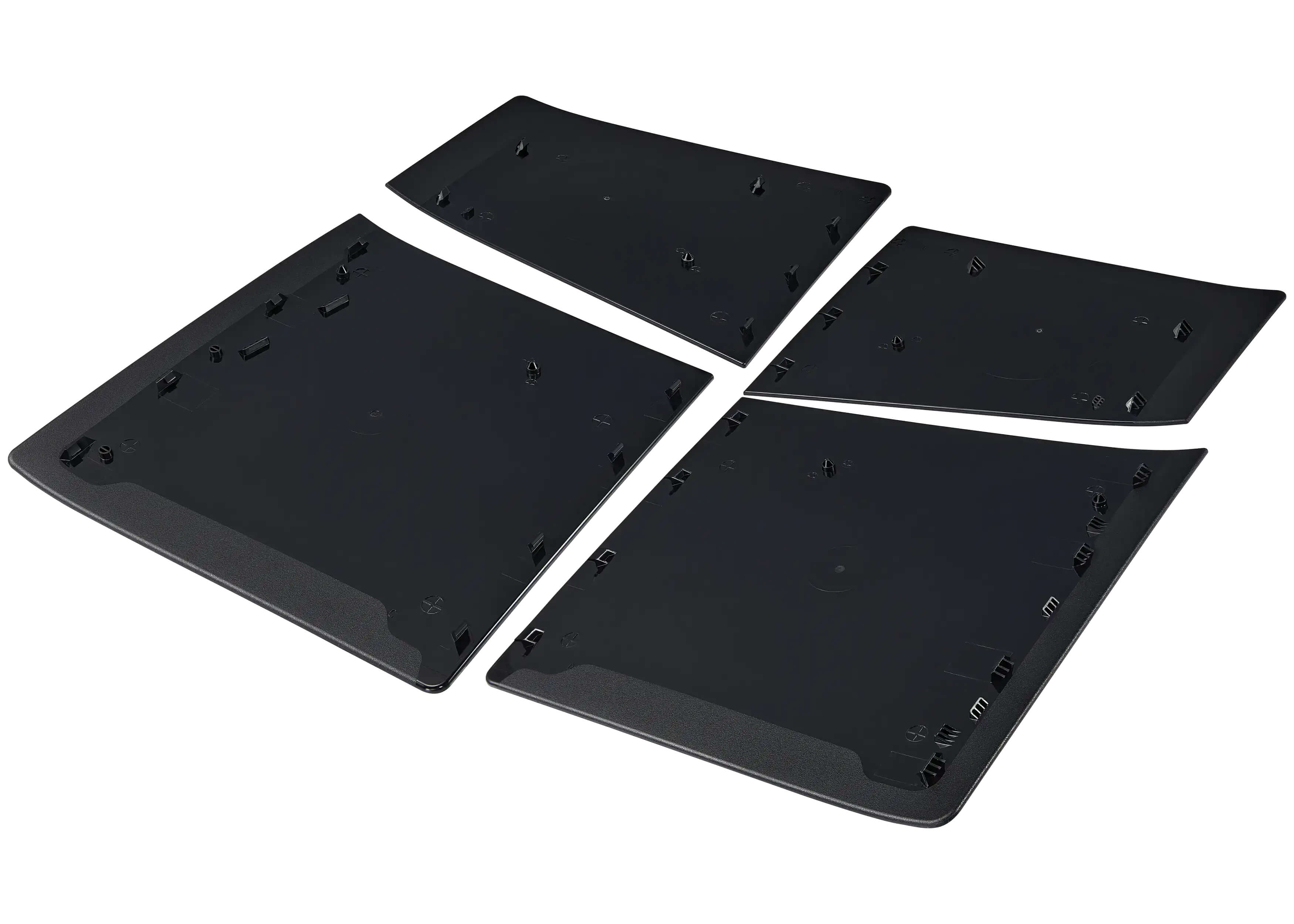Alt View 2. MobileSentrix - Faceplate Covers (Top & Bottom) Replacement Compatible For Sony PlayStation 5 Slim - Black - Black.