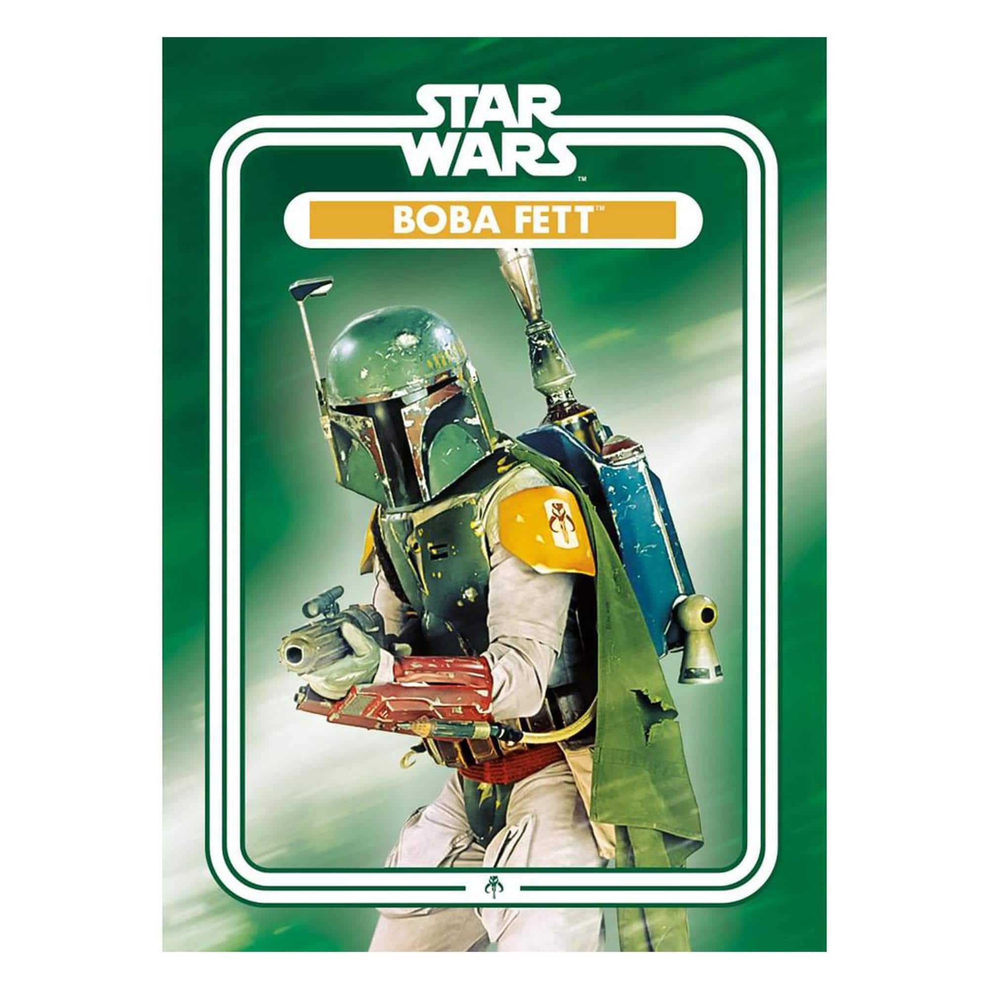 NMR Distribution - Star Wars Boba Fett 2.5 x 3.5 Inch Flat Magnet - Green