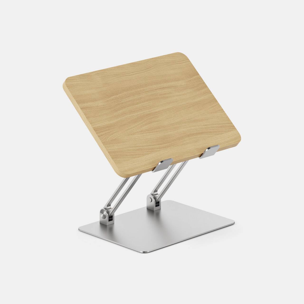 Angle. Branch Furniture - Adjustable Laptop Stand – Sleek, Ergonomic Design for Perfect Viewing Angle & Comfort - Woodgrain.