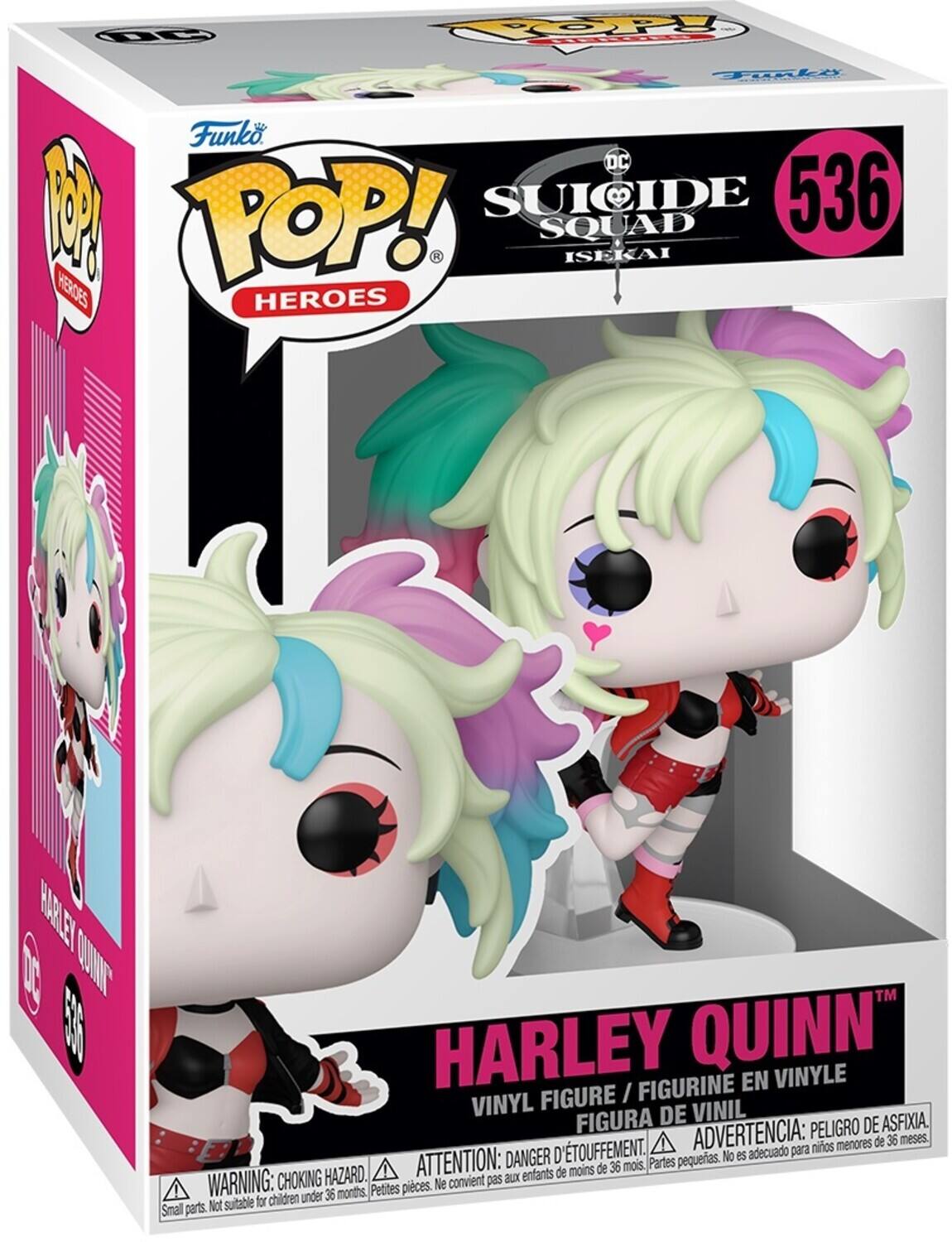 H TOOPPY Foli Funko DC 1 POP! SUICIDE SQUAD 536 ISEKAI HEROES HEROES HAALEY DE TU F HARLEY QUINN VINYLE FIGURE/FIGURINE FIGURINE EN FIGURE I VINYL DE VINIL FIGURA ADVERTENCIA: PELIGRO DE ASFIXIA. menores de 36 meses. ETOUFFEMENT. adecuado para nios ATTENTION: DANGER D Partes pequeas. No es de moins de 36 mois. WARNING: CHOKING HAZARD. convient pas aux enfants Petites pieces. Ne for children under 36 months Small parts. Not suitable