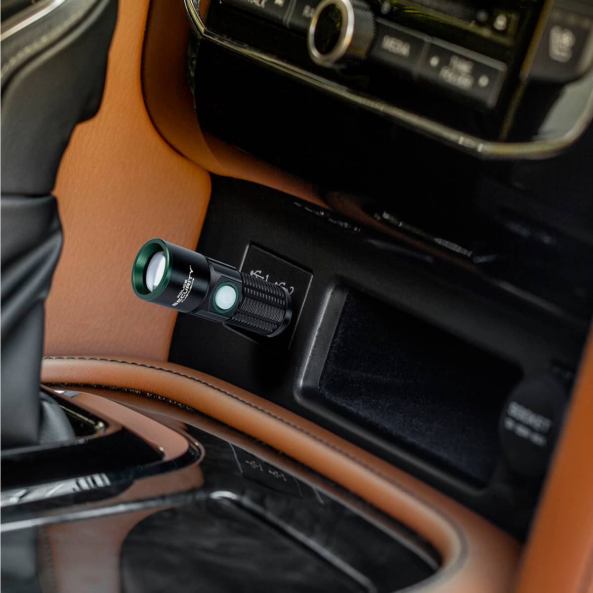 Alt View 13. Police Security - USB 500 Lumen Flashlight - Black.