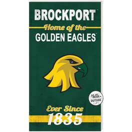 Jardine - SUNY Brockport Golden Eagles 11" x 20" Indoor/Outdoor Home Of The Sign - Green