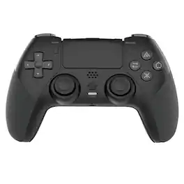 Cluzine - 6-Axis Motion Sensing Wireless Gamepad Vibration Feedback Macro Programming Bluetooth Gaming Controller - Black
