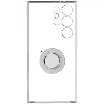 Front. Samsung - Samsung Clear Gadget Case for Samsung Galaxy S24 Ultra - Clear.