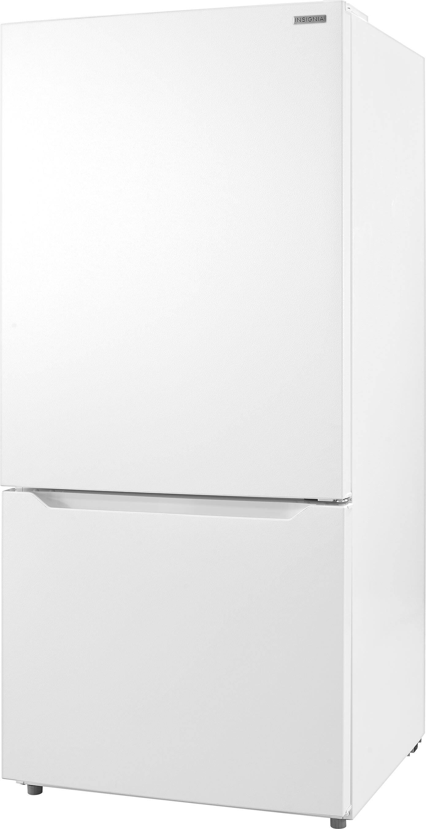 Alt View 12. Insignia™ - 30 in. Wide 18.6 Cu. Ft. Bottom Freezer Refrigerator with ENERGY STAR Certification - White.