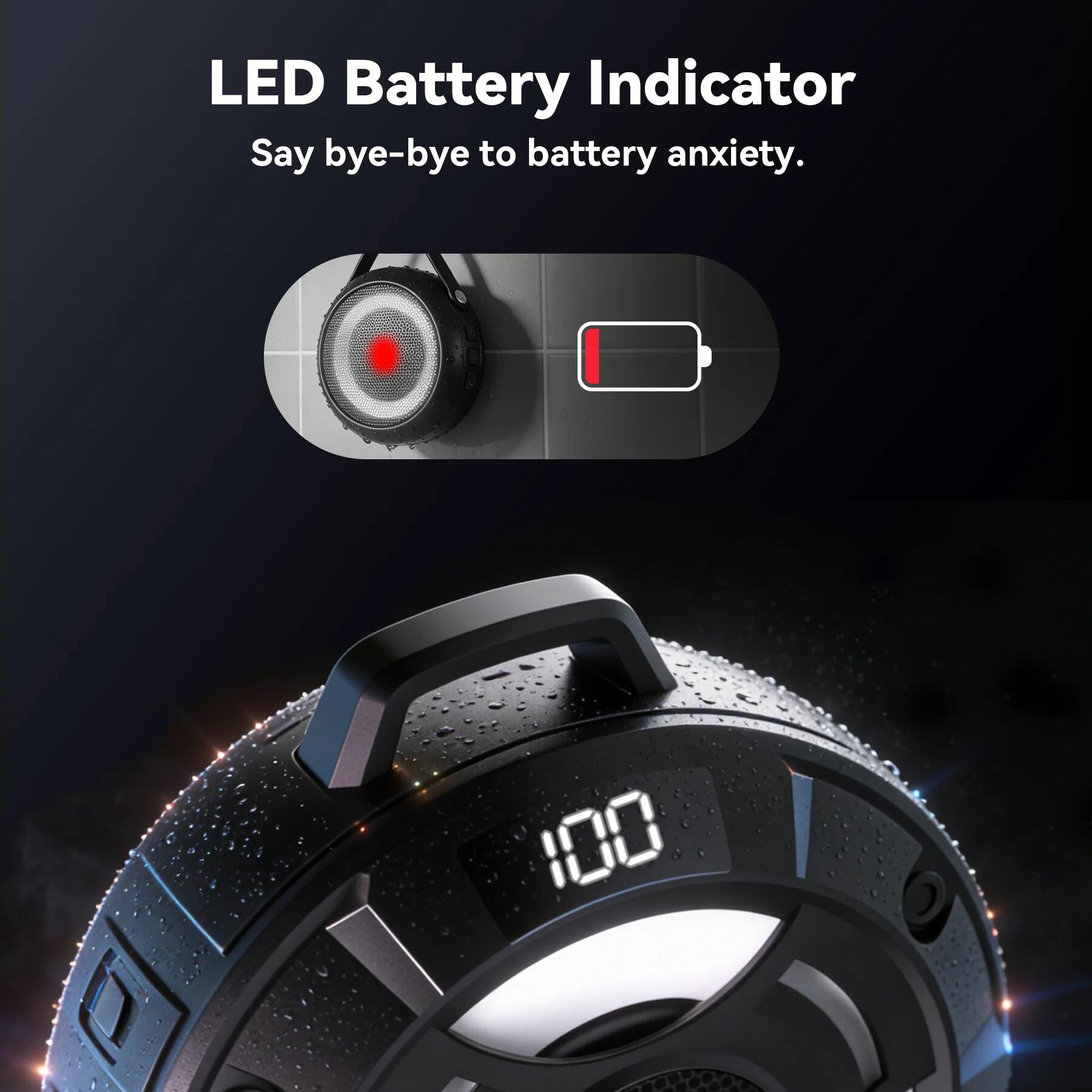 LED Battery Indicator  
Say bye-bye to battery anxiety.