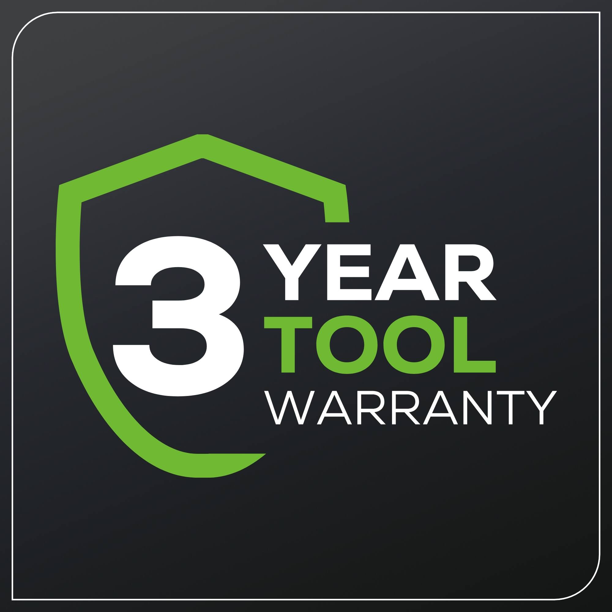 3 YEAR TOOL WARRANTY