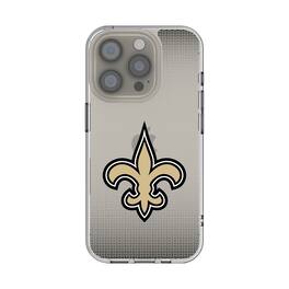 Keyscaper - NFL - New Orleans Saints Linen Logo iPhone Clear Case - 16e - Multicolor