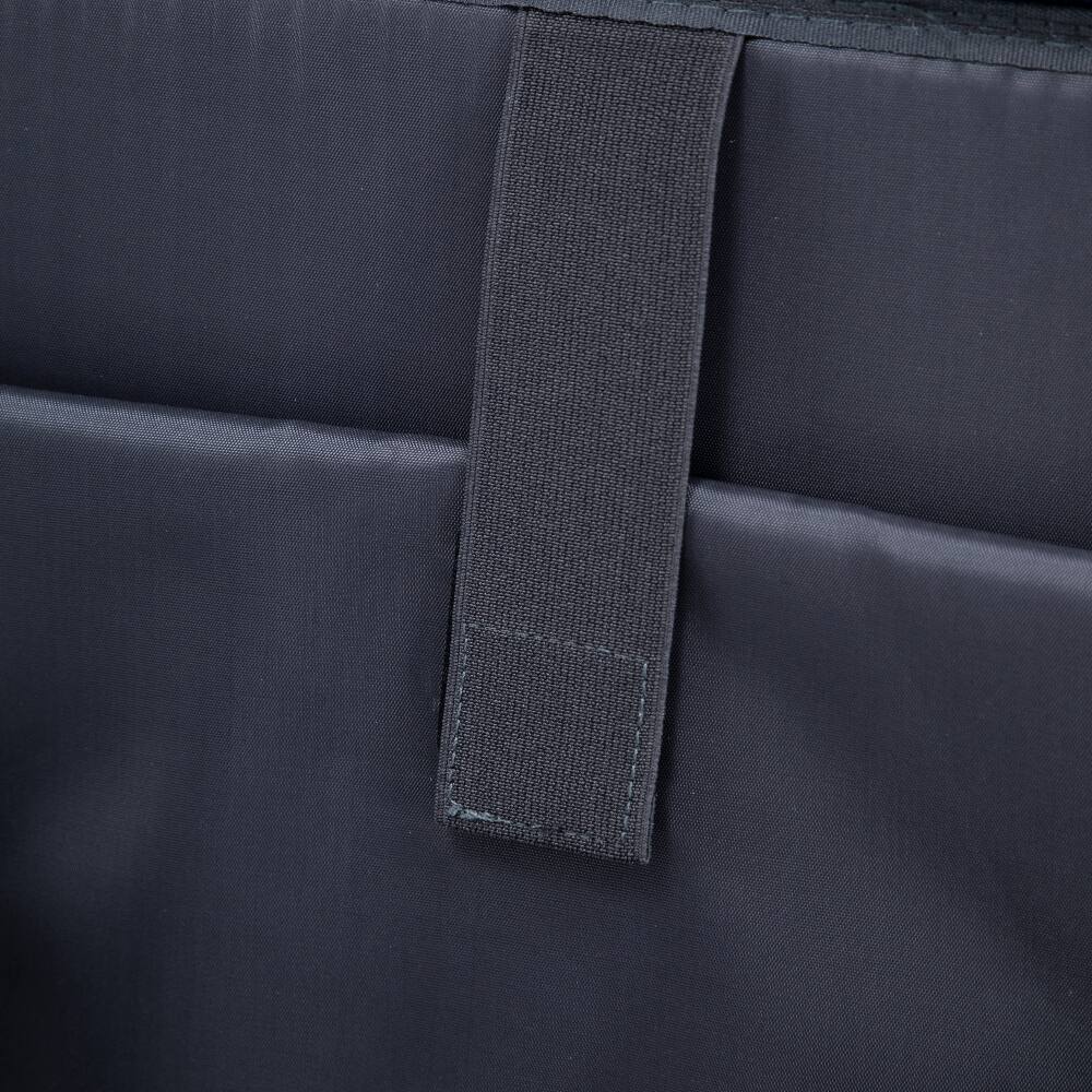 Back. Ropilly - Ropilly 2 Piece Luggage Set Navy Blue Hard Shell Suitcase with Front Opening Carry On - Navy.