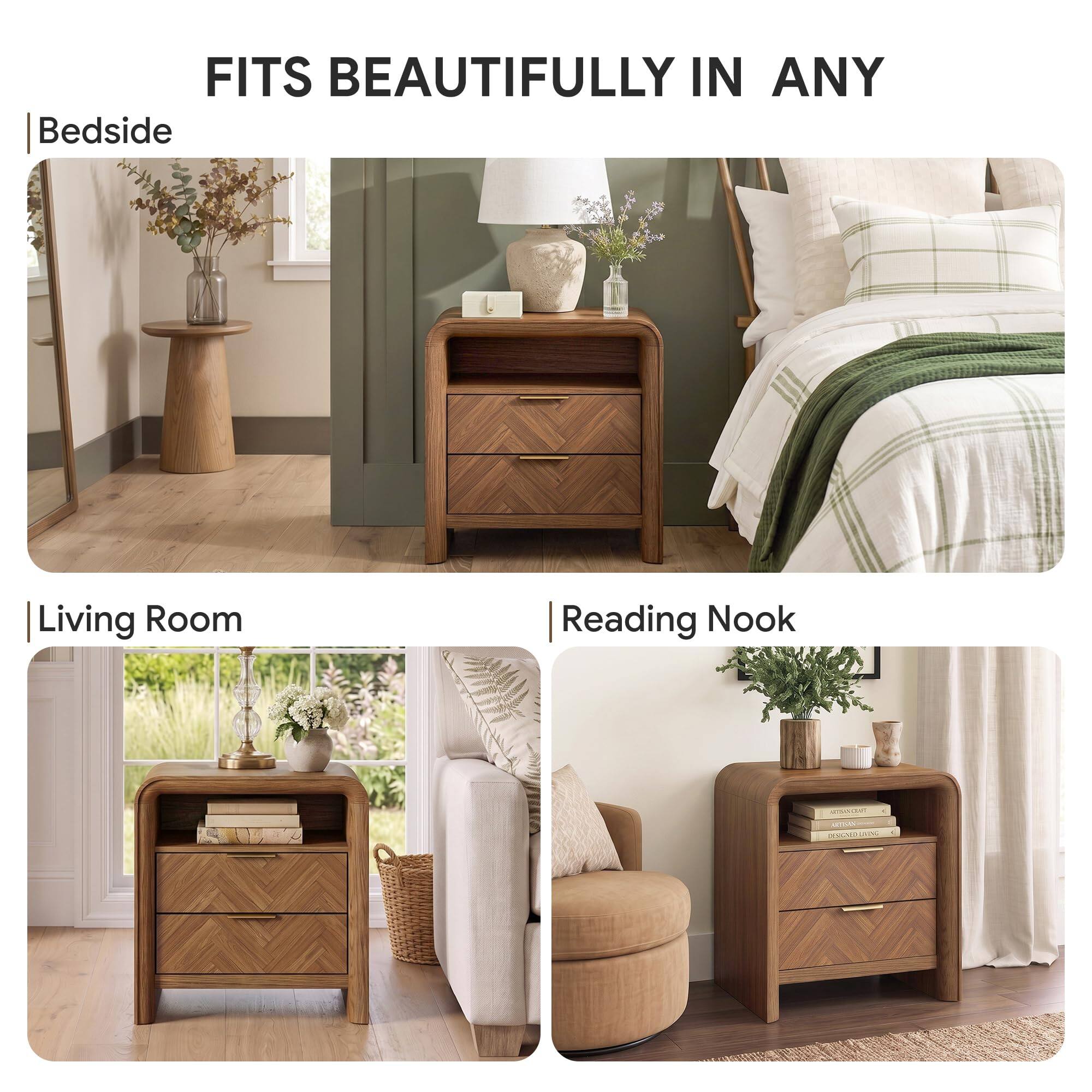 FITS BEAUTIFULLY IN ANY

- Bedside
- Living Room
- Reading Nook