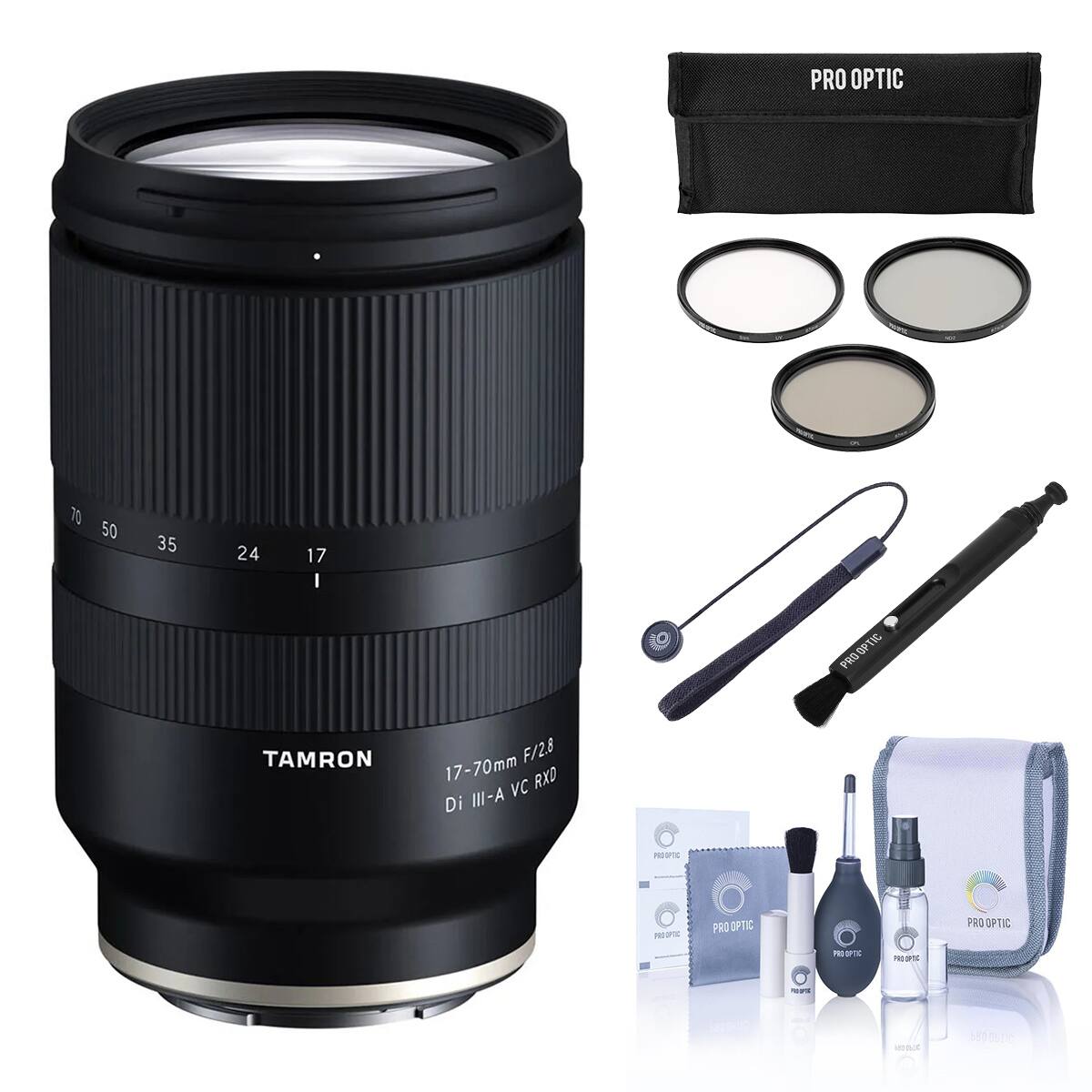 Bundle - Tamron - TMRON 17-70 F/2.8 VC RXD FOR FUJI BUN C