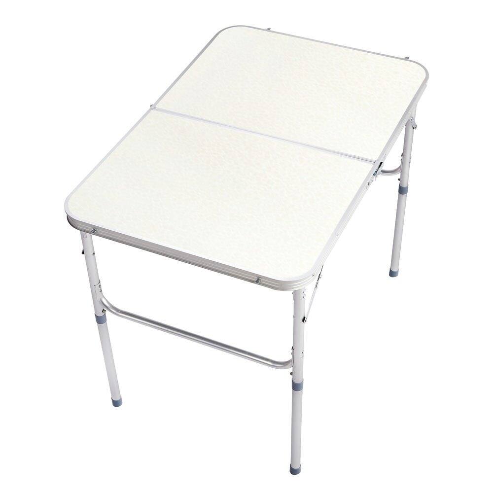 Alt View 1. Resenkos - Resenko's Premium Aluminum Folding Table, Large Size For Home Use, Durable Construction With White Finish, White - White.