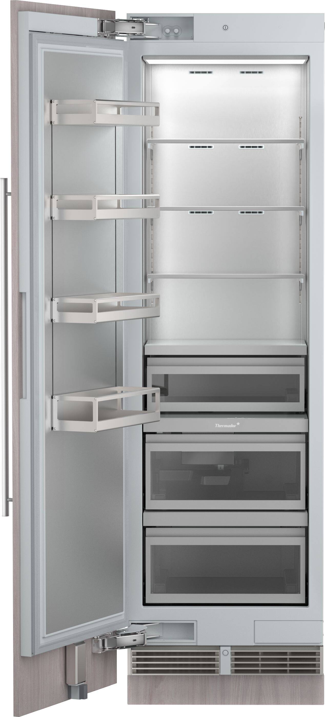 Alt View 1. Thermador - Freedom Collection 14.27 Cu. Ft. Automatic Defrost Smart Built-in Upright Freezer with Internal Ice Maker - Custom Panel Ready.