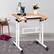 Alt View 11. Costway - 2-in-1 Sit to Stand Laptop Desk - White/Natural.
