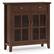 Front. Simpli Home - Artisan Entryway Storage Cabinet - Russet Brown.