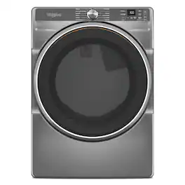 Whirlpool - 7.4 Cu. Ft. Smart Front Load ENERGY STAR Gas Dryer with Steam Capabilities - Silver