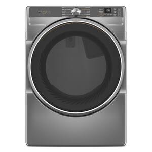Whirlpool - 7.4 Cu. Ft. Smart Front Load ENERGY STAR Gas Dryer with Steam Capabilities - Silver