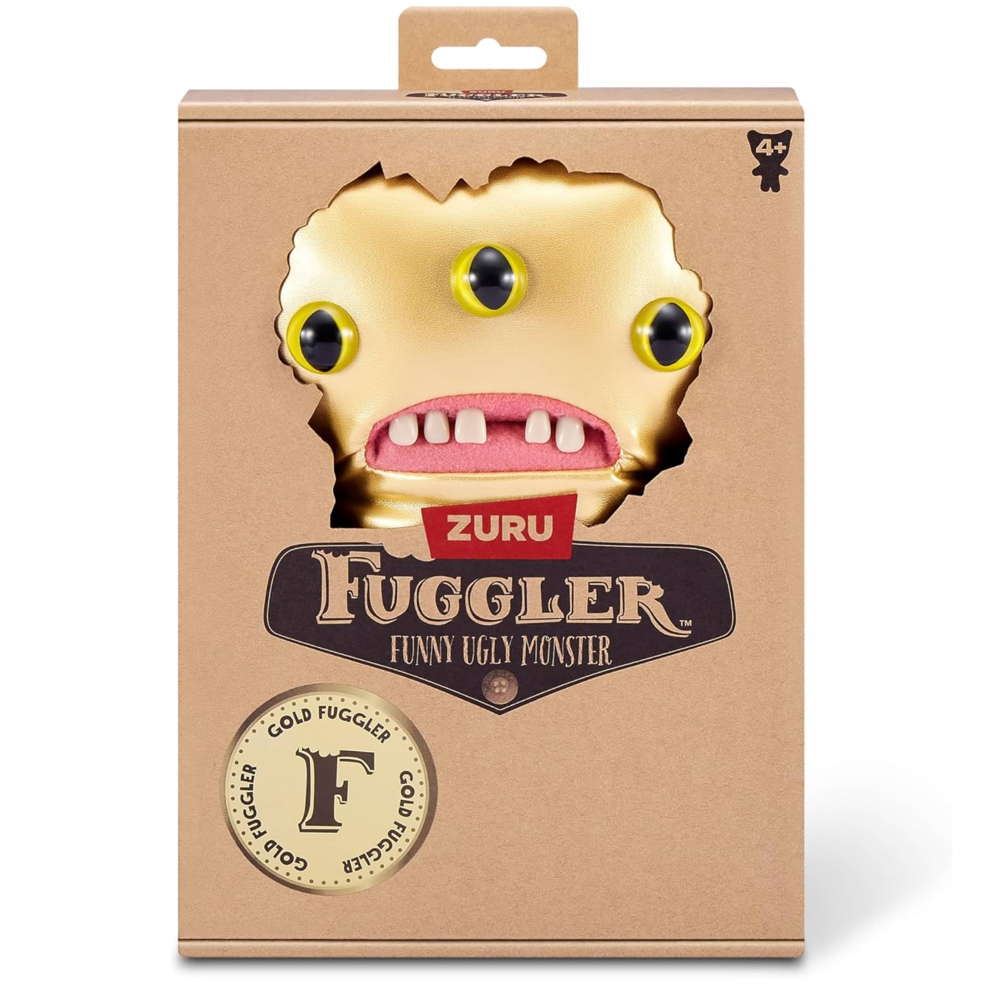 Fuggler Gold Fuggs by ZURU Funny Ugly Monster, Plush, Collectible