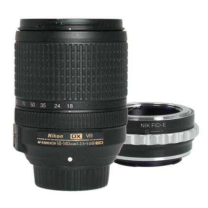 70 50 35 24 18 NIK F(G)-E Nikon DX VR AF-S NIKKOR 18-140mm 1:3.5-5.6G ED