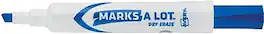 Avery - Marks-A-Lot Dry Erase Marker, Chisel Tip - Blue
