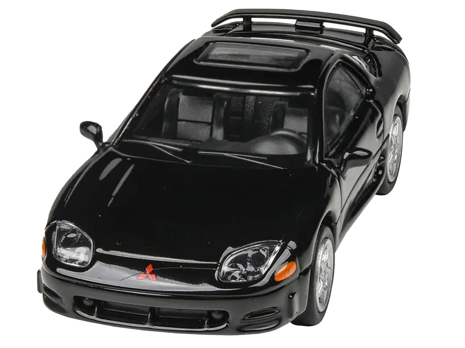 Back. Paragon - Mitsubishi 3000GT GTO Pyrenees Black with Sunroof 1/64 Diecast Model Car by Paragon Models - Black.