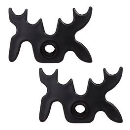 GSE Games & Sports Expert - 2-Pack Plastic Slip-On Bridge Portable Moosehead Bridge Head, Pool Billiard Cue Bridge Head - Black