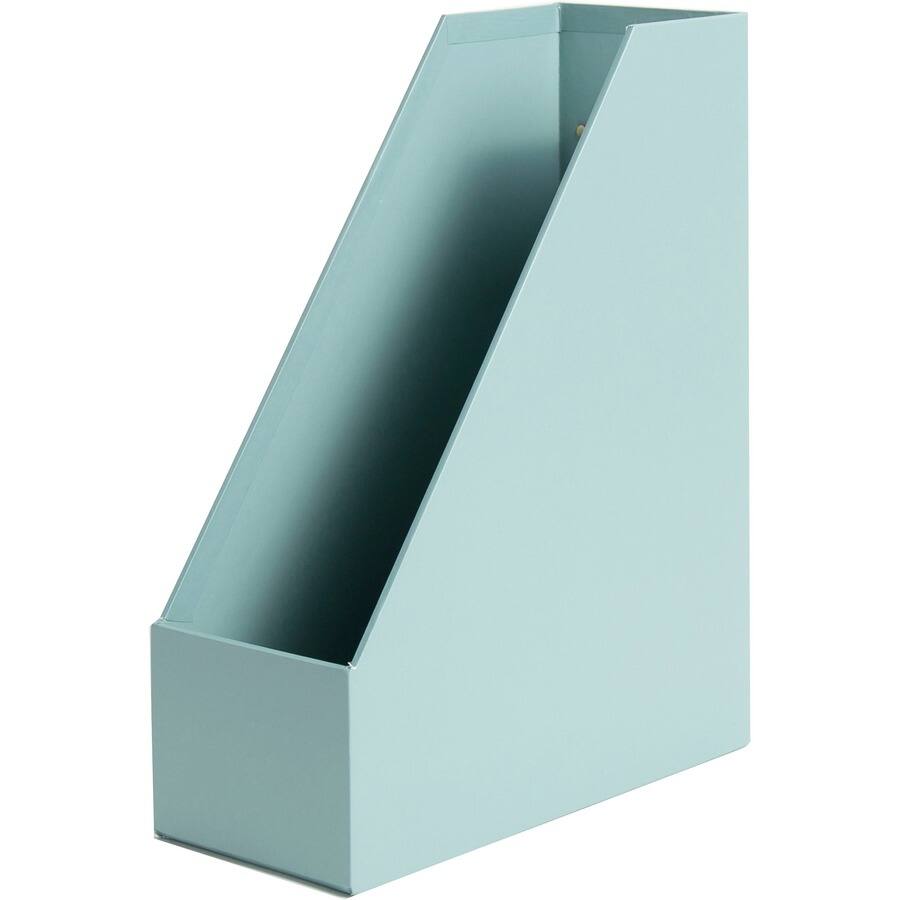 Angle. U Brands - U Brands 4 Piece Desk Organization Set Desktop Paper Wrapped Teal Chipboard Paper - Teal.