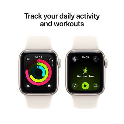 Apple Watch SE 3 (GPS) 40mm Starlight Aluminum Case with Starlight Apple Watch SE 3 (GPS) 40mm Starlight Aluminum Case with Starlight