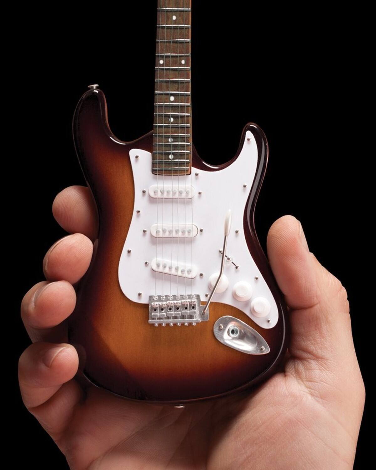 Alt View 3. Axe Heaven - Axe Heaven Fender Stratocaster Classic Sunburst Finish Miniature Guitar FS-001   - Collectibles - Multicolor.