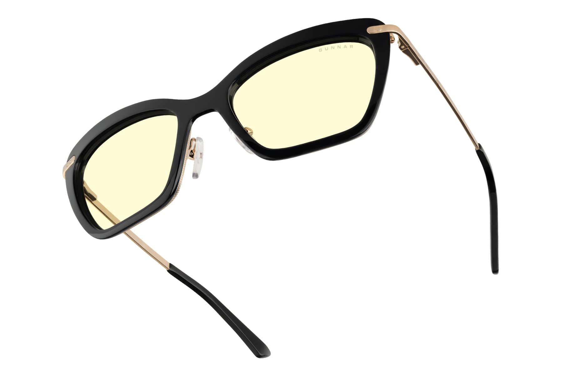 GUNNAR - Womens Computer Glasses - Anna, Amber Lens - Blue Light Blocking, Releive Dry Eye, Anti Glare - Onyx