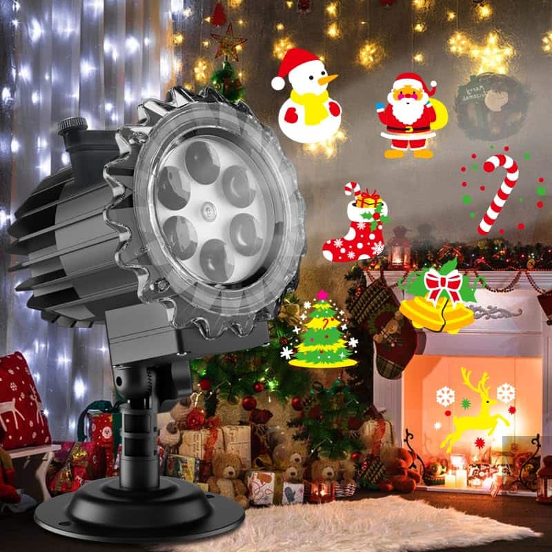 Dazzed Corner - Christmas Projector Lights, 80 HD Patterns with Remote Control - Black
